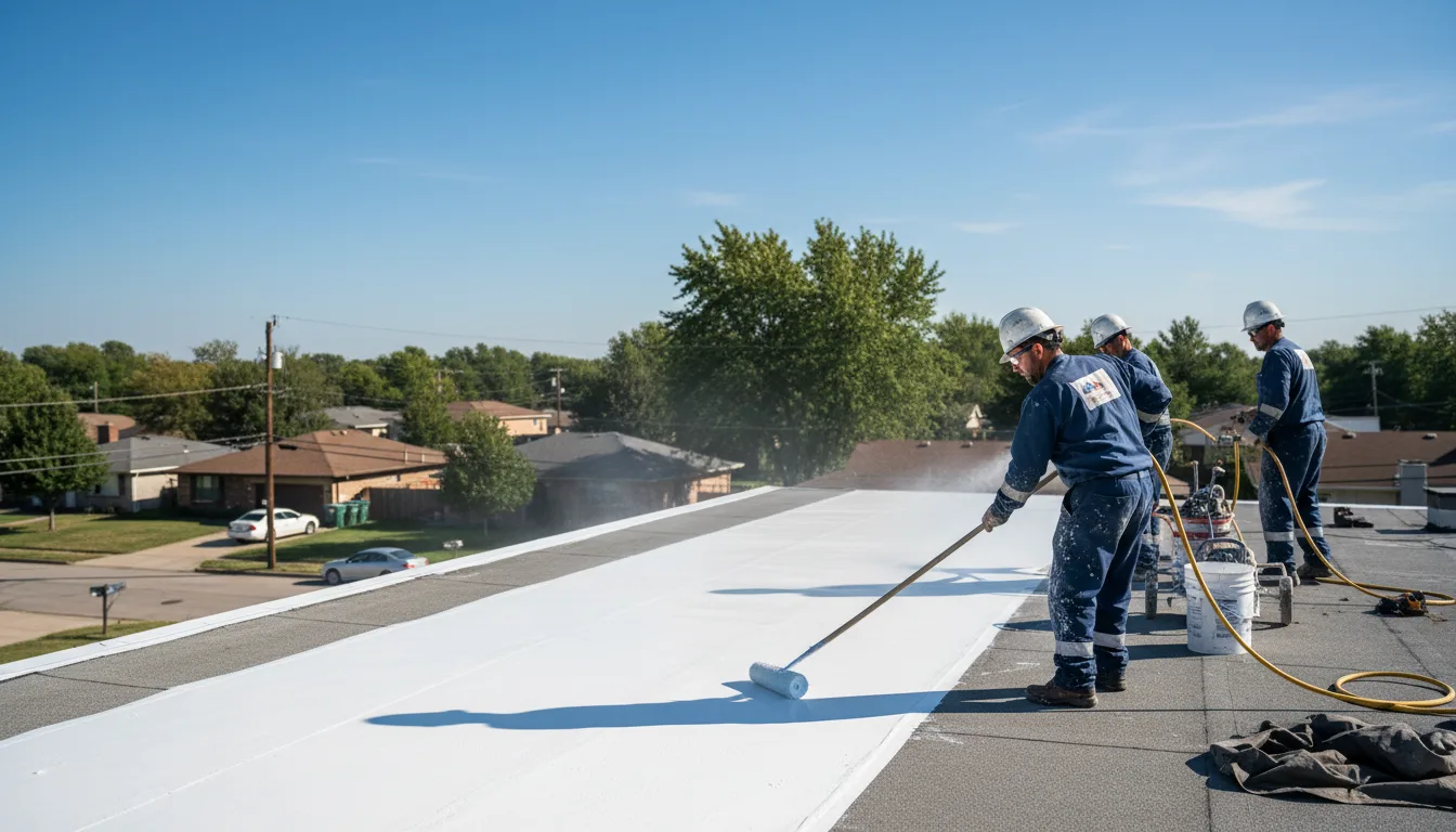 Commercial roof coating in Tuscola, IL near me